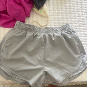 Nike Women's Light Gray Athletic Shorts